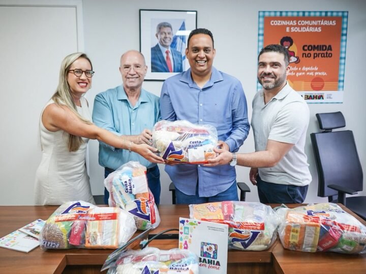 Empresas de comunicação doam 1,5 tonelada de alimentos ao Bahia Sem Fome