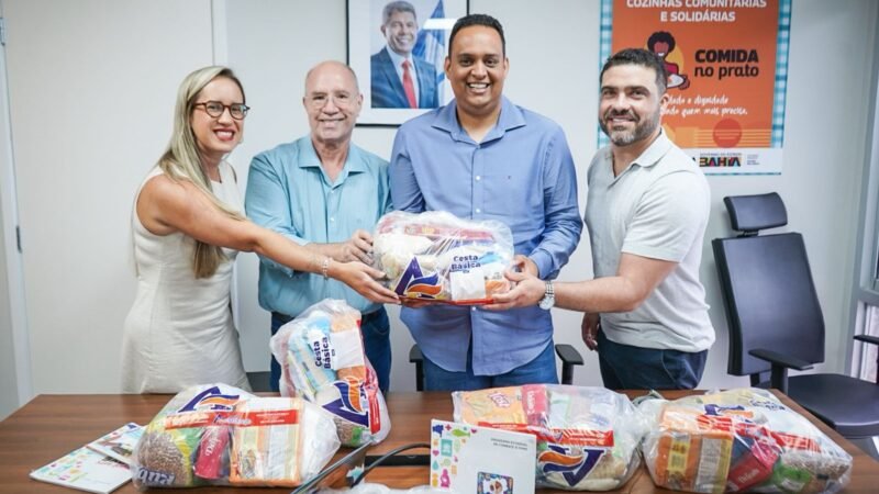Empresas de comunicação doam 1,5 tonelada de alimentos ao Bahia Sem Fome