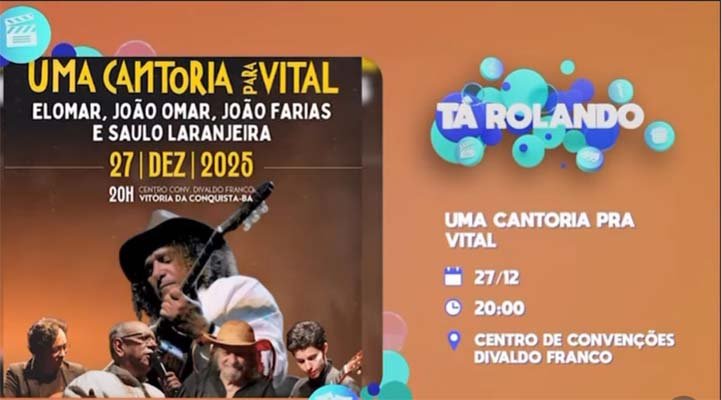 Elomar, João Omar, João Farias e Saulo Laranjeiras homenageiam Vital