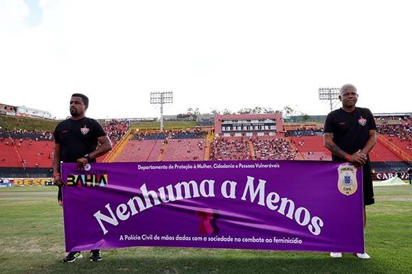 Campanha violência contra a mulher lançada na abertura do Baianão 2026