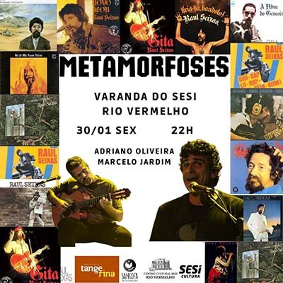 Show “Metamorfoses” celebra a pluralidade da obra de Raul Seixas na Varanda do SESI Rio Vermelho