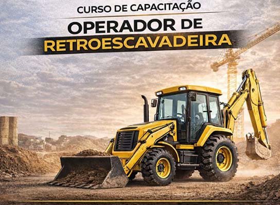 Oportunidade: Curso de operador de retro escavadeira