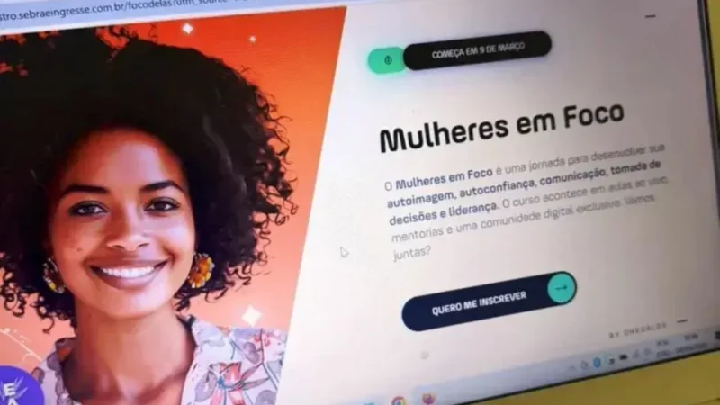 Sebrae inicia inscrições para a jornada digital Mulheres em Foco