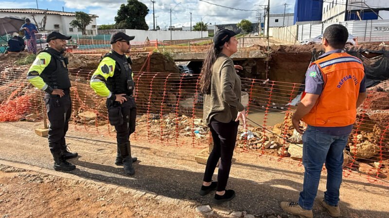 Interdição preventiva é realizada em ponte da Avenida Brumado após avaliação técnica