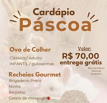 A época mais doce do ano está chegando