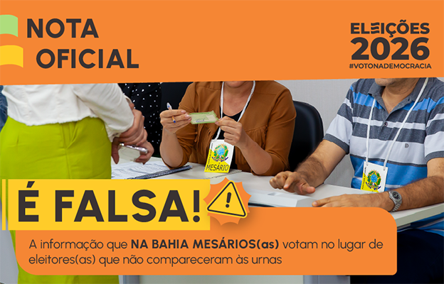 Na Bahia mesários não votam no lugar de eleitores ausentes