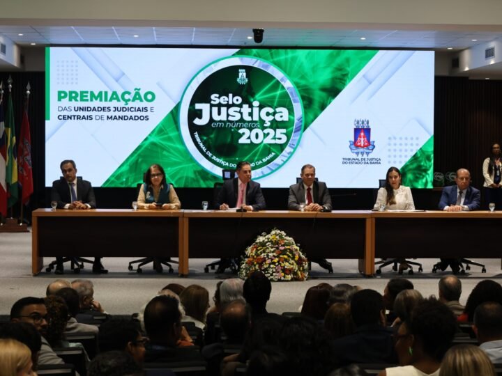 Unidades que alcançaram excelência de atuação em 2025 são premiadas com o Selo Justiça em Números TJBA