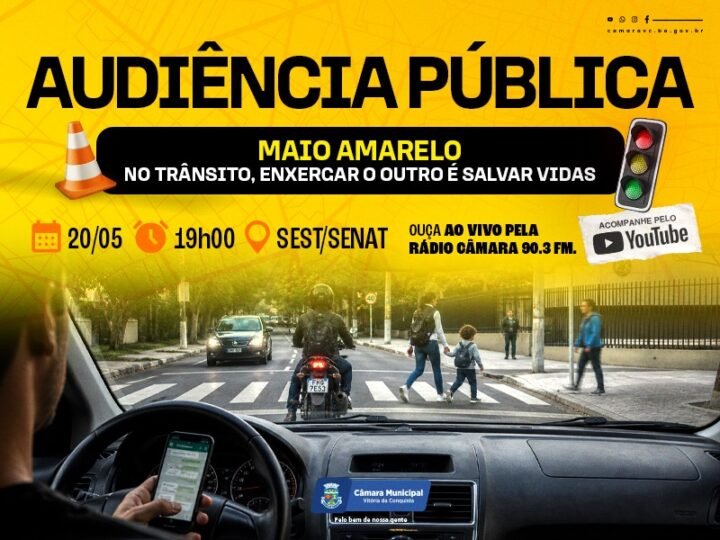 Maio Amarelo: Câmara realiza Sessão Especial Itinerante no SEST/SENAT