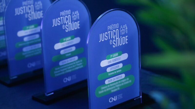 CNJ abre as inscrições para a 4ª edição do Prêmio Justiça & Saúde  