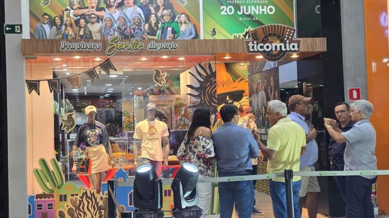 Forró Ticomia Inaugura Loja Oficial no Shopping Jequitibá, em Itabuna