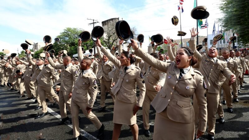 Formatura de 1.441 novos policiais militares fortalece segurança pública na Bahia