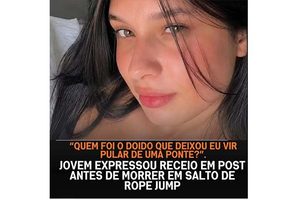 Maria Eduarda morre após ser lançada sem corda de “rope jump”