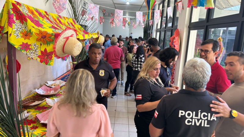 Servidores da Polícia Civil celebram as tradições juninas em Vitória da Conquista