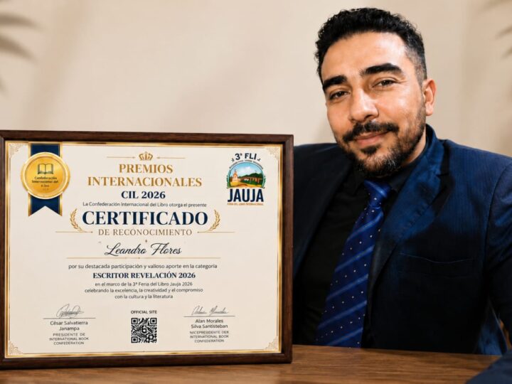 Leandro Flores, escritor de Condeúba conquista Prêmio Internacional