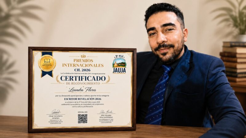Leandro Flores, escritor de Condeúba conquista Prêmio Internacional