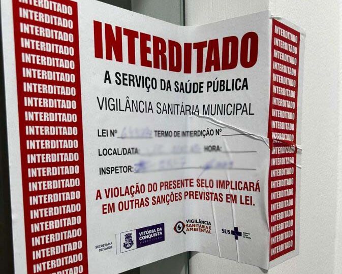 Vigilância Sanitária interdita padarias: inspeções de rotina em Vitória da Conquista