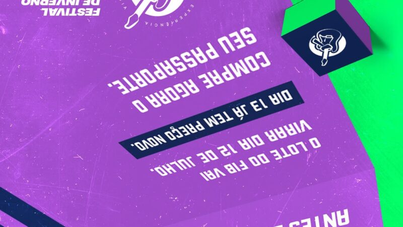 Festival de Inverno Bahia (FIB) anuncia virada de lote domingo, 12 de julho
