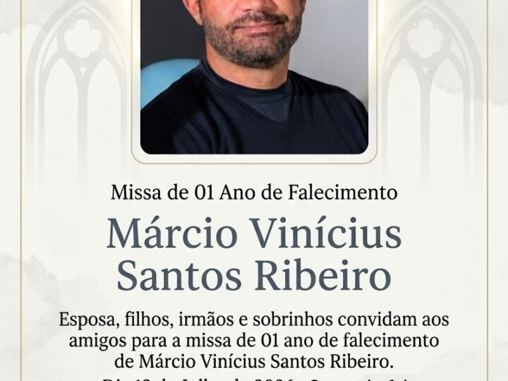 Missa marca um ano da partida do Escrivão de Polícia Civil, Márcio Vinícius Santos Ribeiro