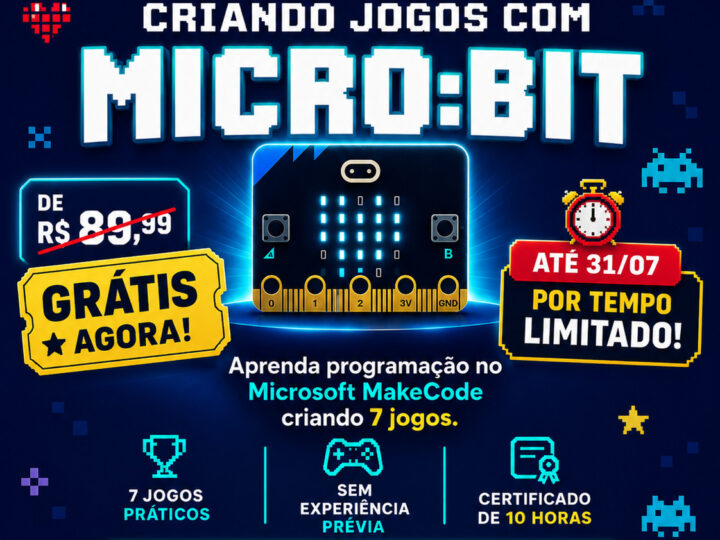 Casa da Robótica oferece curso gratuito, por tempo limitado!