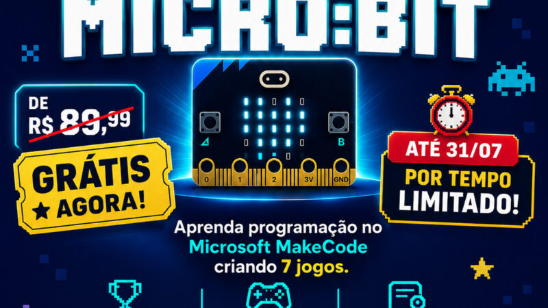 Casa da Robótica oferece curso gratuito, por tempo limitado!