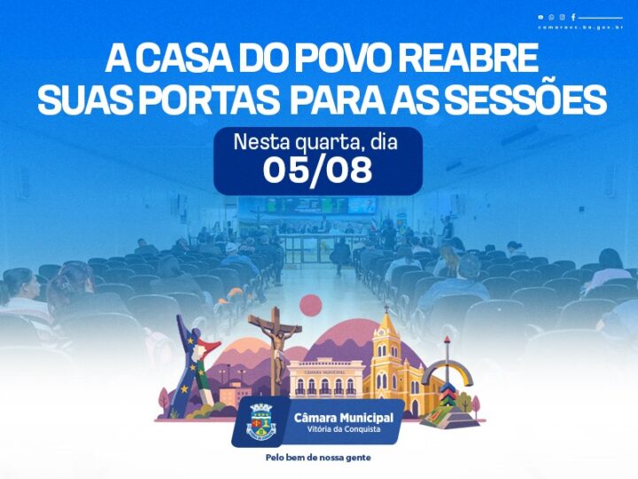 Câmara retoma sessões ordinárias nesta quarta-feira (5)