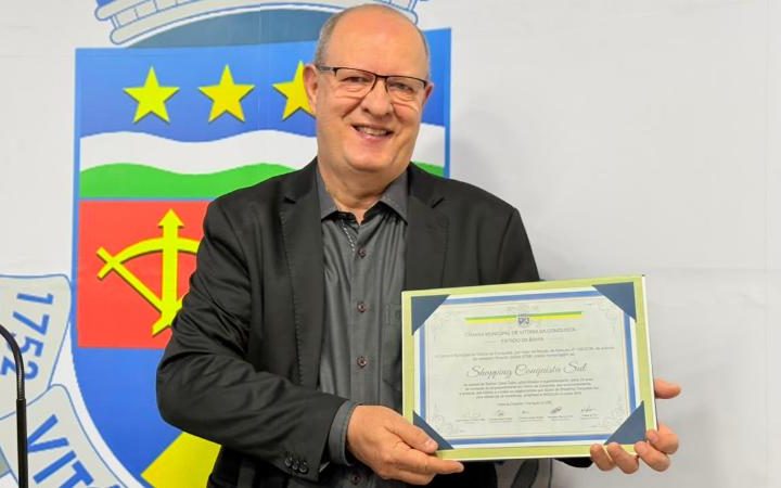 Câmara homenageia Shopping Conquista Sul: 20 anos de atuação em Conquista