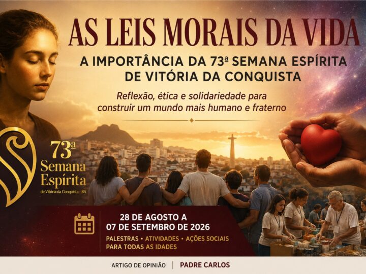 As leis morais da vida e a urgencia de reaprendermos a viver