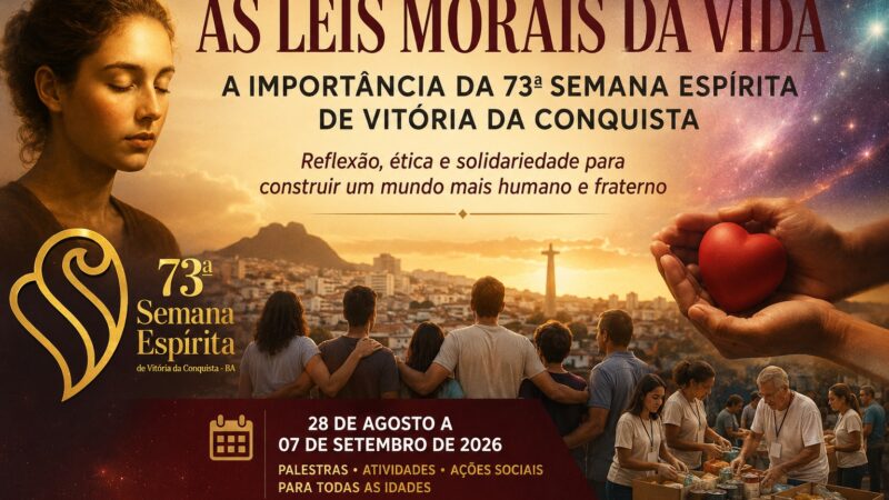 As leis morais da vida e a urgencia de reaprendermos a viver