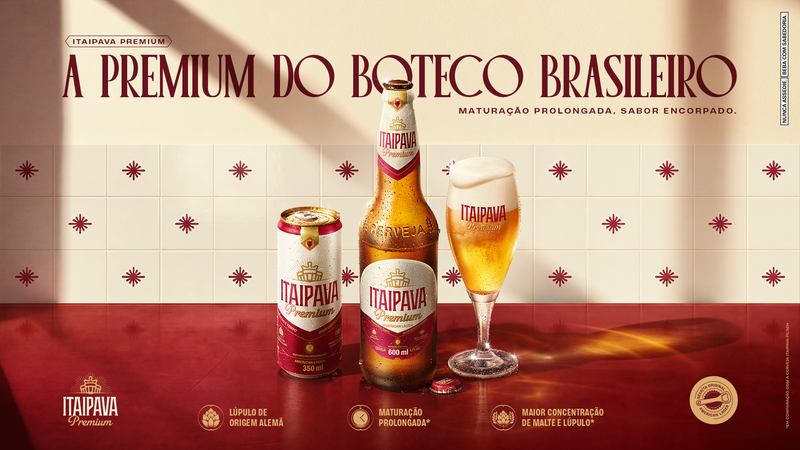 Grupo Petrópolis celebra a cultura de boteco com o lançamento de nova embalagem de Itaipava Premium