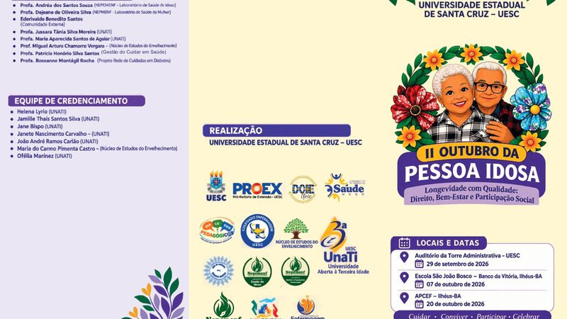 II Outubro da Pessoa Idosa da UESC promove longevidade com qualidade
