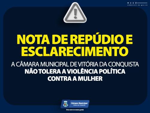Nota de repúdio e esclarecimento