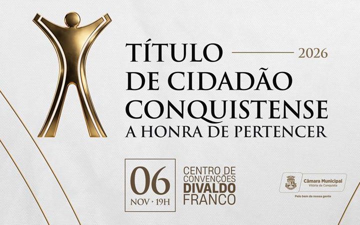 Câmara abre celebrações do aniversário da cidade com entrega de Título de Cidadão Conquistense