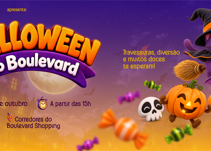 Boulevard Shopping promove circuito gratuito de “Doces ou Travessuras” para celebrar o Halloween