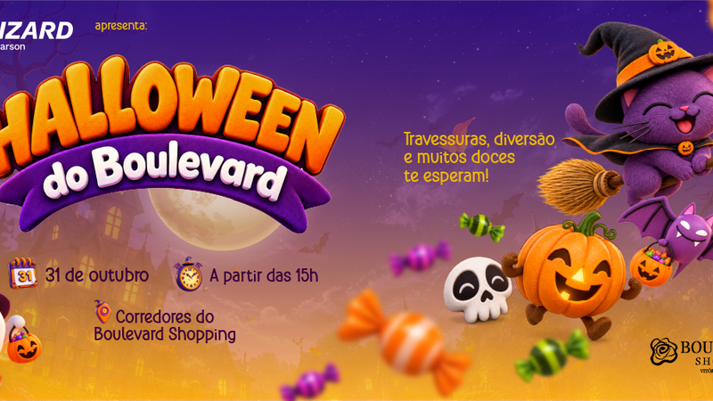 Boulevard Shopping promove circuito gratuito de “Doces ou Travessuras” para celebrar o Halloween